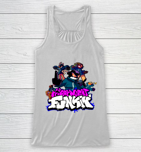 Friday Night Funkin Whitty Sprite character Racerback Tank