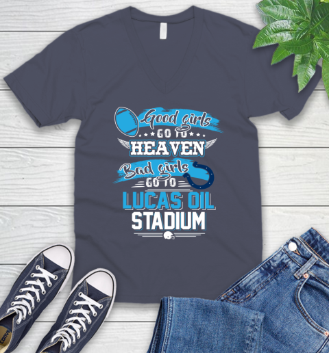 Indianapolis Colts NFL Bad Girls Go To Lucas Oil Stadium Shirt V-Neck T-Shirt 7