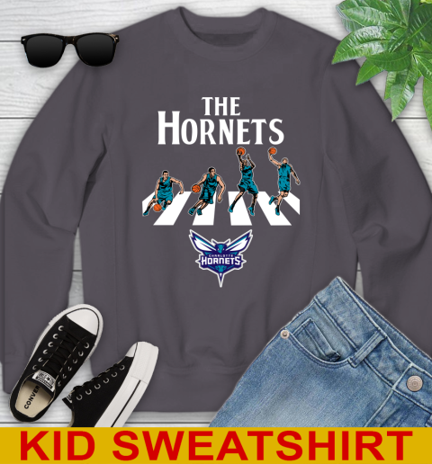 NBA Basketball Charlotte Hornets The Beatles Rock Band Shirt Youth Sweatshirt 5