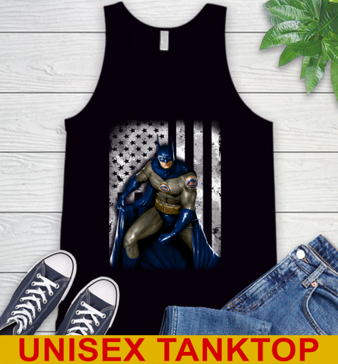 New York Mets MLB Baseball Batman DC American Flag Shirt Tank Top