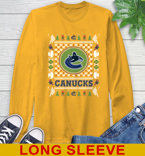 Vancouver Canucks Merry Christmas NHL Hockey Loyal Fan Long Sleeve T-Shirt 2