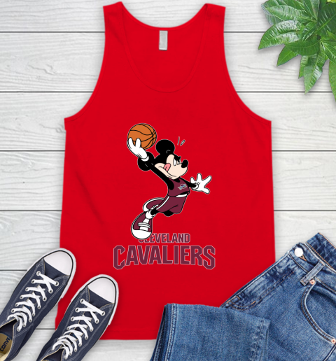 NBA Basketball Cleveland Cavaliers Cheerful Mickey Mouse Shirt Tank Top 6