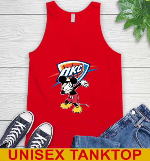Oklahoma City Thunder NBA Basketball Dabbing Mickey Disney Sports Tank Top 6