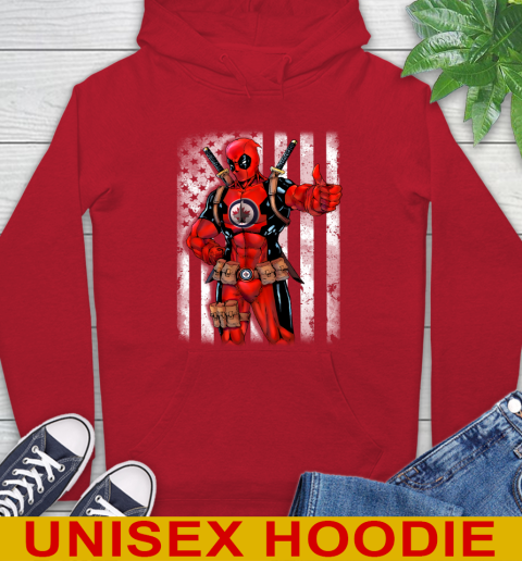 NHL Hockey Vegas Golden Knights Deadpool American Flag Shirt Hoodie 10