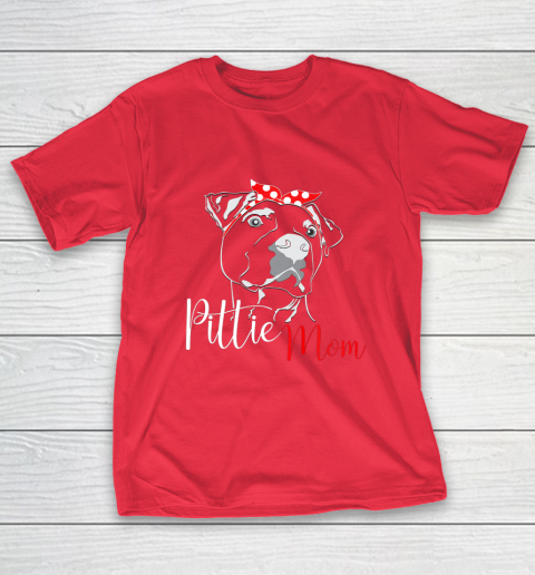 Dog Mom Shirt Pittie Mom T Shirt American Pitbull Shirt Dog Lover T-Shirt 9