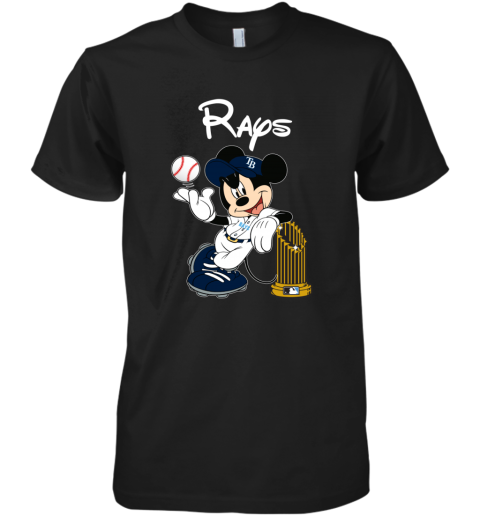 Tampa Bay Rays Mickey Taking The Trophy MLB 2019 Premium Men's T-Shirt