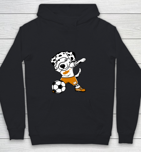 Dabbing Dalmatian Cyprus Soccer Fans Jersey Cypriot Football Youth Hoodie
