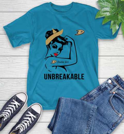 NHL Anaheim Ducks Girl Unbreakable Hockey Sports T-Shirt 7