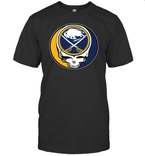 Buffalo Sabres Grateful Dead Steal Your Face Hockey Nhl Shirts Men Cotton T-Shirt
