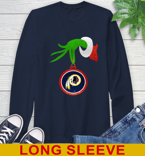 Washington Redskins Grinch Merry Christmas NFL Football Long Sleeve T-Shirt 4
