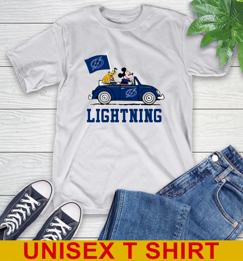 NHL Hockey Tampa Bay Lightning Pluto Mickey Driving Disney Shirt T-Shirt 12