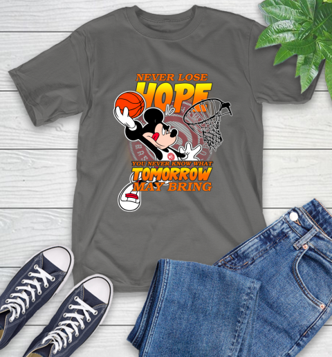 Atlanta Hawks NBA Basketball Mickey Disney Never Lose Hope T-Shirt 10