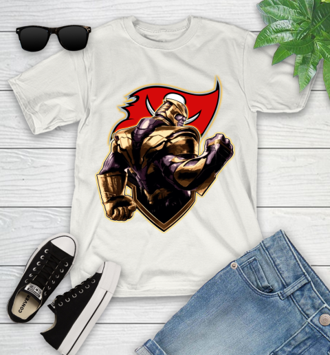 NFL Thanos Avengers Endgame Football Sports Tampa Bay Buccaneers Youth T-Shirt