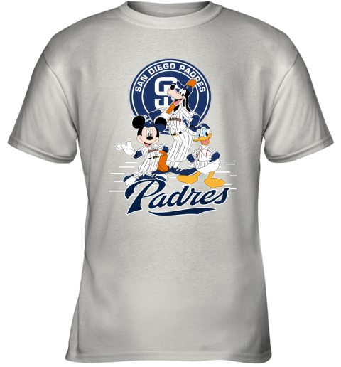 San Diego Padres Mickey Donald And Goofy Baseball Youth T-Shirt