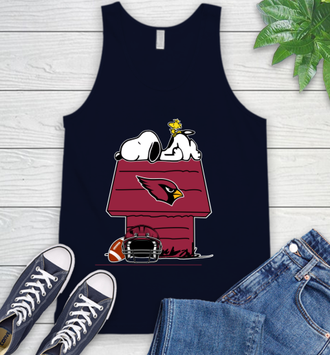 Arizona Cardinals NFL Football Snoopy Woodstock The Peanuts Movie Tank Top 3