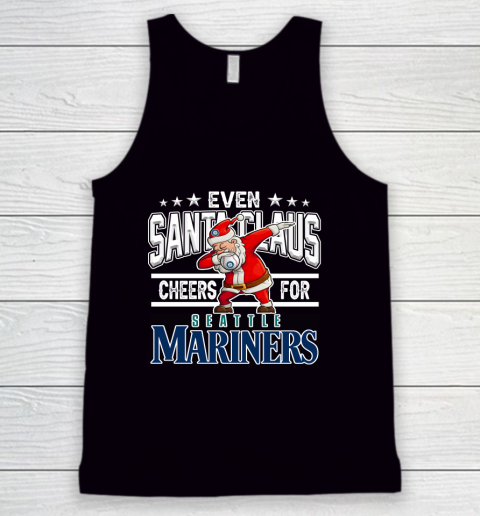 EveSeattle Mariners Even Santa Claus Cheers For Christmas MLB Tank Top