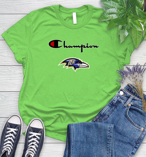 NFL Football Baltimore Ravens Champion Shirt Women's T-Shirt 7
