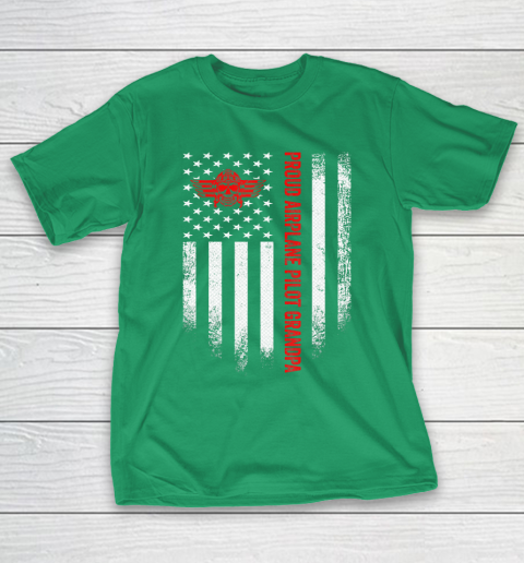 GrandFather gift shirt Vintage USA American Flag Proud Airplane Pilot Grandpa Funny T Shirt T-Shirt 5