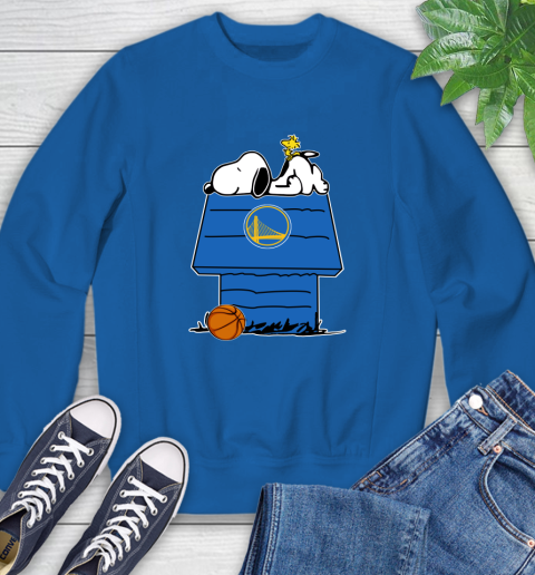 Golden State Warriors NBA Basketball Snoopy Woodstock The Peanuts Movie Sweatshirt 8