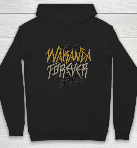 Marvel Black Panther Wakanda Forever Scratch Hoodie