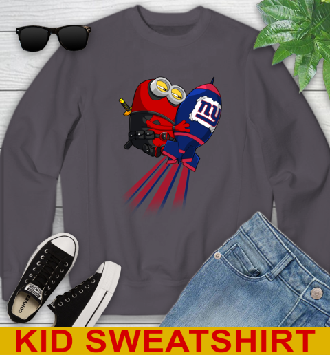 NFL Football New York Giants Deadpool Minion Marvel Shirt Youth Sweatshirt 5