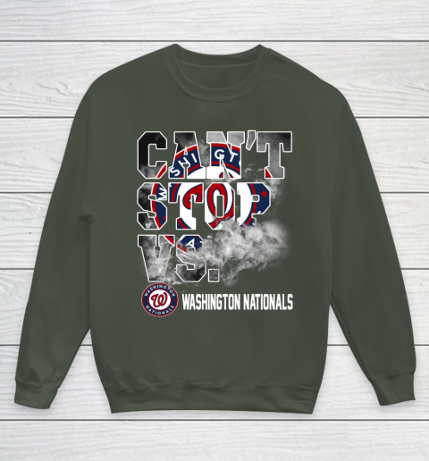 MLB Washington Nationals Baseball Can't Stop Vs Nationals Youth Sweatshirt 8
