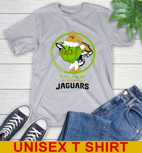 Jacksonville Jaguars NFL Christmas Grinch I Hate People But I Love My Favorite Football Team T-Shirt 6