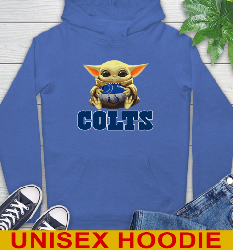 NFL Football Indianapolis Colts Baby Yoda Star Wars Shirt Hoodie 9