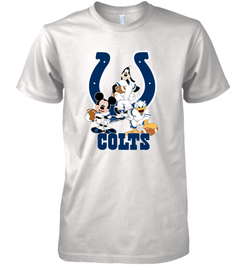 Mickey Donald Goofy The Three Indianapolis Colts Football Premium Men's T-Shirt