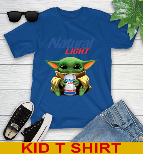 Star Wars Baby Yoda Hugs Natural Light Beer Shirt 109
