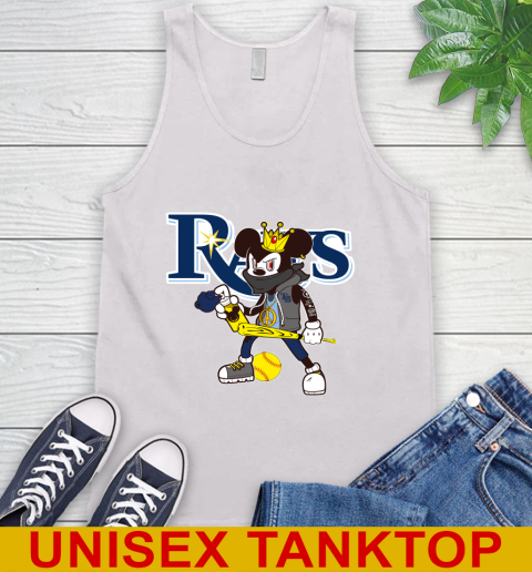 Tampa Bay Rays MLB Baseball Mickey Peace Sign Sports Tank Top