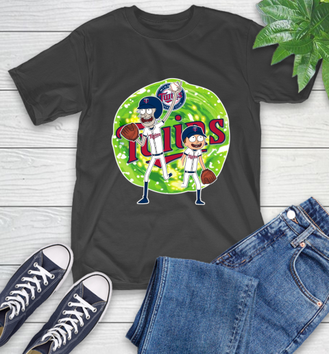MLB Minnesota Twins Rick And Morty Baseball Sports T-Shirt 2
