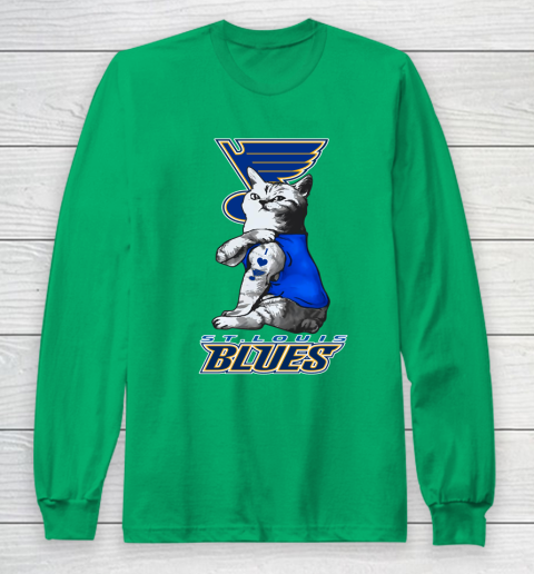 NHL My Cat Loves St.Louis Blues Hockey Long Sleeve T-Shirt 4