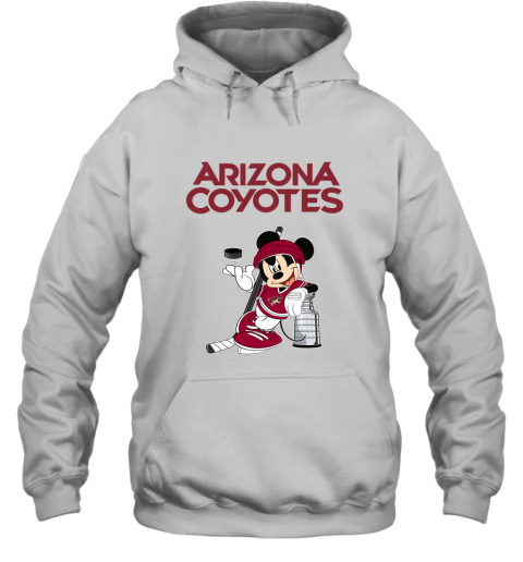 Mickey Arizona Coyotes With The Stanley Cup Hockey NHL Hoodie