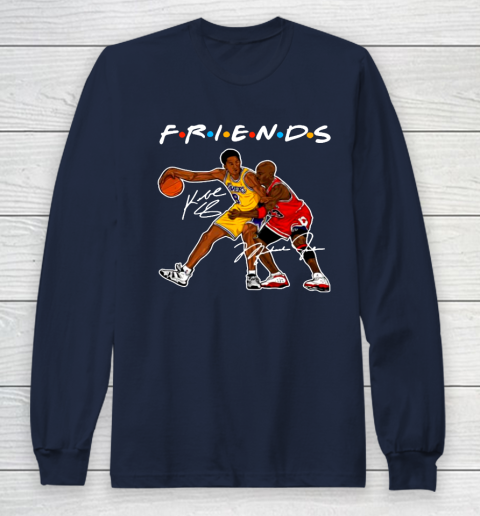 Michael Jordan And Kobe Bryant Friends Signatures Long Sleeve T-Shirt 2