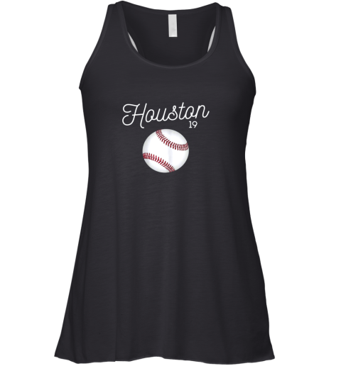 Houston Baseball Shirt Astro Number 19 and Giant Ball Racerback Tank
