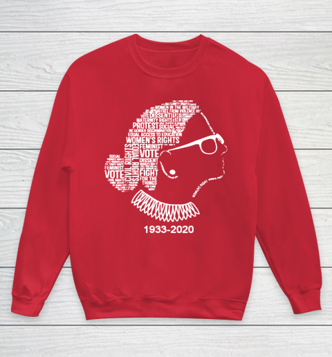 Notorious RBG 1933  2020 Shirt Ruth Bader Ginsburg RIP Youth Sweatshirt 7
