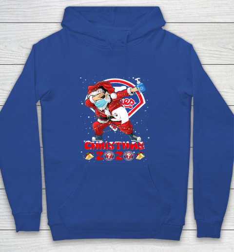 Philadelphia Phillies Funny Santa Claus Dabbing Christmas 2020 MLB Youth Hoodie 6