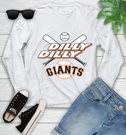 MLB San Francisco Giants Dilly Dilly Baseball Sports Youth Long Sleeve
