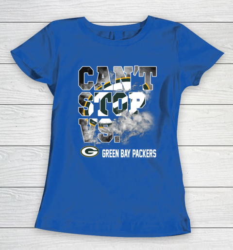NFL Green Bay Packers Can't Stop Vs Women's T-Shirt 8