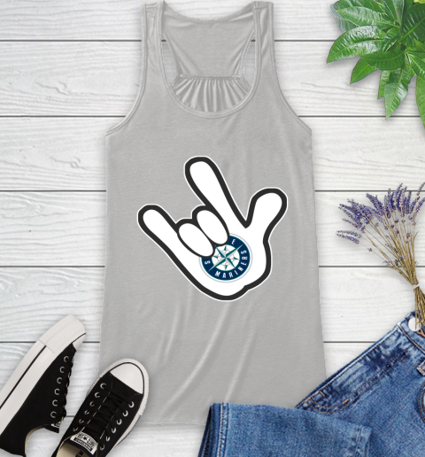 Seattle Mariners MLB Baseball Mickey Rock Hand Disney Racerback Tank