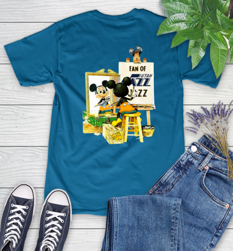 NBA Basketball Utah Jazz Mickey Drawing Shirt 89