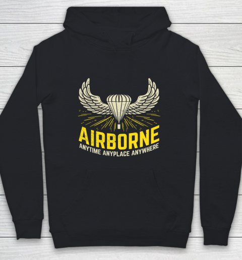 Veteran Shirt US American Airborne Paratrooper Parachutist Youth Hoodie