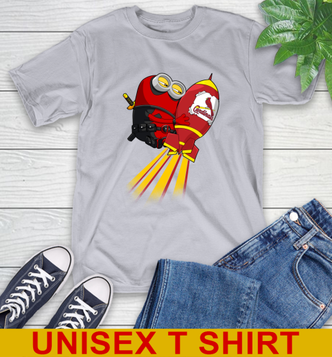 MLB Baseball St.Louis Cardinals Deadpool Minion Marvel Shirt T-Shirt 5