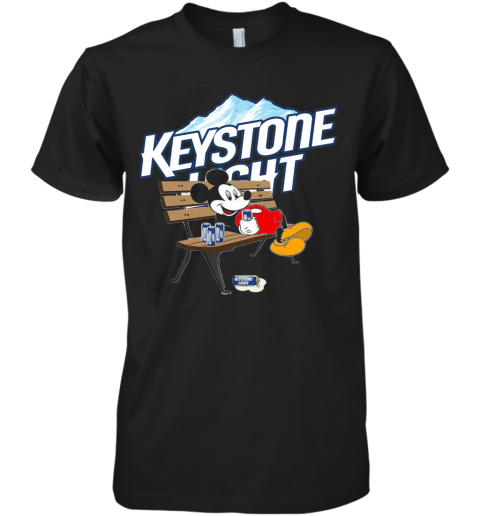 Mickey Mouse Drink Keystone Light Premium Men's T-Shirt