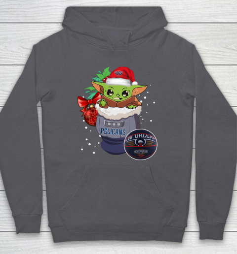 New Orleans Pelicans Christmas Baby Yoda Star Wars Funny Happy NBA Hoodie 7