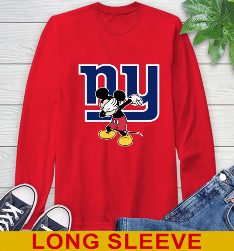 New York Giants NFL Football Dabbing Mickey Disney Sports Long Sleeve T-Shirt 10