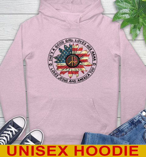 America sunflower she's a good girl loves her mama shirt 20