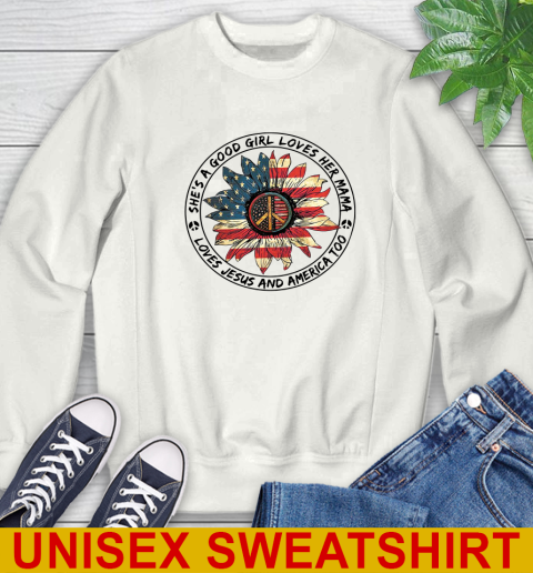 America sunflower she's a good girl loves her mama shirt 25