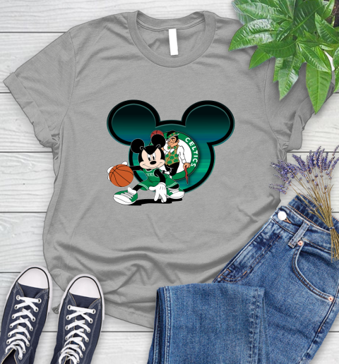 NBA Boston Celtics Mickey Mouse Disney Basketball Women's T-Shirt 10